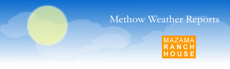 Methow Weather Reports